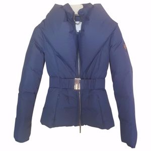 Elisabetta Franchi Blue Puffer Coat